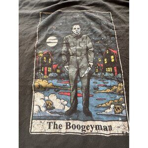 Halloween Movie Short Sleeve Black T-shirt Michael Meyers Horror Tee Large